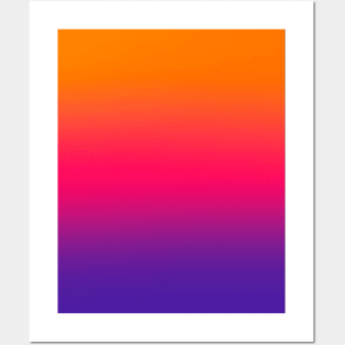 Purple Pink Orange  Gradient Posters and Art